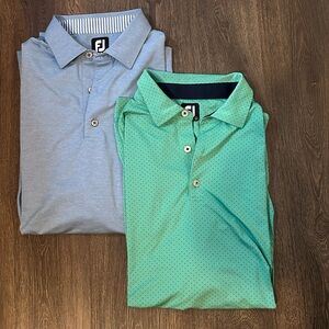 Lot of 2 FootJoy Golf Polos- size Large